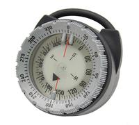 Oniissy Bussola per immersioni subacquee in ABS per navigazione subacquea che si illumina al buio con lettura, profondità di 50 m, compatibile con tubo Aqualung (grigio)