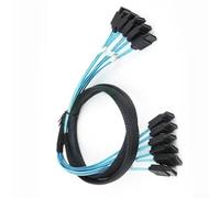 Oniissy Cavo dati a doppio canale per SATA III da 6 Gbps per l'integrazione di HDD e SSD aggiuntivi nei sistemi informatici esistenti (7P-6S)