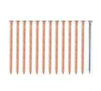 Oniissy Chiodi in rame da 10,2 cm per rimozione ceppo, set da 13 pezzi con scatola portaoggetti e chiodo in acciaio per praticare fori in progetti paesaggistici esterni