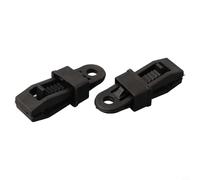 Oniissy Clip regolabili resistenti per teloni, confezione da 10 morsetti riutilizzabili in polipropilene nero, con fibbia a spirale, resistenza 50-70 kg, compatibili con tende da sole