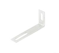 Oniissy Confezione da 4 staffe a forma di L da 7,6 cm, connettore ad angolo retto regolabile con bulloni per armadio e porta scorrevole, supporto angolare in metallo resistente per mobili