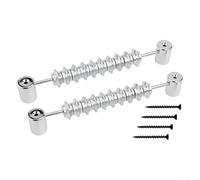 Oniissy Contatore da calcio balilla, 10 numeri, per biliardino, shuffleboard e hockey su volo, in plastica argentata, per punteggio con display numerico trasparente, confezione da 2