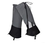 Oniissy Copriscarpe da campeggio impermeabili per escursionismo, racchette da neve e trekking, 1 paio, in nylon Oxford con rivestimento, grigio, compatibili con la maggior parte delle calzature