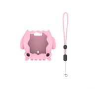 Oniissy Custodia in silicone per Tamagotchi For Paradise, custodia protettiva per macchina virtuale da gioco per animali domestici, con cordino rimovibile, supporto anti-goccia (rosa)