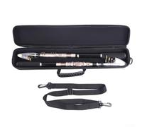 Oniissy Custodia per canna da pesca resistente agli urti da 53,5 cm, con tracolla regolabile, borsa in tessuto Oxford per attrezzatura da pesca e accessori