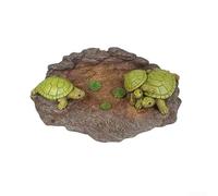 Oniissy Decorazione da giardino in resina, scultura a forma di tartaruga, per cortile, piscina, parco e soggiorno all'aperto, statua decorativa con paesaggio verde (B)