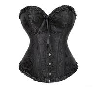 Oniissy Elegante corsetto pushup da donna con struttura a lisca di pesce e lunghezza regolare, disponibile in nero, albicocca, bianco, vino, rosso, taglie dalla S alla 2XL, per l'uso quotidiano e