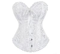 Oniissy Elegante corsetto pushup da donna con struttura a lisca di pesce e lunghezza regolare, disponibile in nero, albicocca, bianco, vino, rosso, taglie dalla S alla 2XL, per l'uso quotidiano e