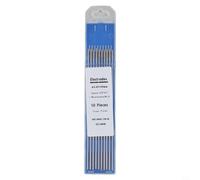 Oniissy Elettrodi di tungsteno per saldatura TIG, 10 pezzi, elettrodi al tungsteno al lantanio WL15, punta blu, 1,0-3,2 mm, per saldatura AC Tig (2,0 mm x 150 mm)