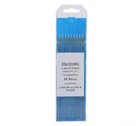 Oniissy Elettrodi di tungsteno per saldatura TIG, 10 pezzi, elettrodi al tungsteno al lantanio WL15, punta blu, 1,0-3,2 mm, per saldatura AC Tig (2,4 mm x 150 mm)