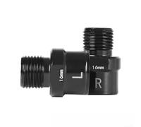 Oniissy Estensore per pedale da 16 mm, adattatore per pedivella in acciaio cromato, per mountain bike e bici da strada, aumenta la spaziatura dei pedali, facile da installare, compatibile (nero)