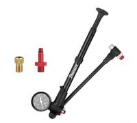 Oniissy Forcella anteriore e ammortizzatore posteriore ad alta pressione per mountain bike, in lega di alluminio 300 PSI con barometro integrato, include ugello IFP e adattatore (02)