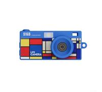 Oniissy Fotocamera digitale 2K con schermo da 1,47 pollici, portatile per mini tasca per videocamera per studenti in viaggio, batteria 180 mAh, ricarica di tipo C, supporta scheda da 128 G (blu)