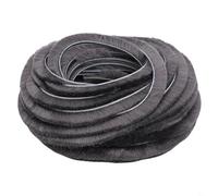 Oniissy Guarnizione paraspifferi a spazzola per porte scorrevoli e finestre, insonorizzante, antivento, antipolvere, impermeabile, per battenti, guerre (5 mm x 12 mm)
