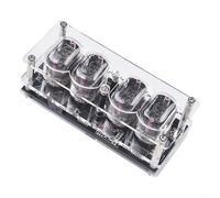 Oniissy IN-12 Nixie Orologio a tubo con display a 225 colori per e data, DC 5 V USB-C alimentato digitale tubo orologio da scrivania, funzione anti-avvelenamento, telecomando,