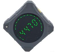 Oniissy Inclinometro digitale con design magnetico a quattro lati, 0-180 gradi LCD indicatore dell'angolo per misurazione relativa e assoluta, funzione di attesa, commutazione della gamma, grigio