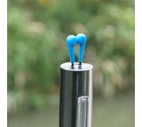 Oniissy Indicatore LED per pesca alla carpa, con catena morbida in metallo a più posizioni, clip in plastica regolabili e tubo fluorescente rimovibile per pesca notturna