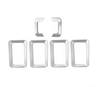 Oniissy Inserti per griglia paraurti anteriore per Jimny 2019-2024, set di griglie in plastica argento compatibili con modelli JB64 JB74