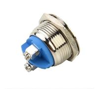 Oniissy Interruttore a pulsante impermeabile da 19 mm per applicazioni di imbarcazione e avviamento, controllo momentaneo On-Off, IP67, in acciaio inossidabile, 30 A/12 V DC