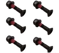 Oniissy Kit di bulloni per pignone per moto, 6 pezzi, neri, M8 x 30 mm, viti e dadi per catena ad alta resistenza, elementi di fissaggio per parti di trasmissione