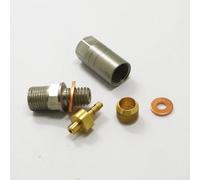 Oniissy Kit di raccordi per tubo del freno idraulico per HOPE TECH3/E4/X2, connettore per tubi in rame e acciaio inossidabile compatibile con Hope Tech3 (chiuso)