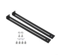 Oniissy Kit di riparazione per cassetti in acciaio, staffa di rinforzo per mobili, barra di supporto regolabile per cassetti da 33 a 61 cm, nero (1 set)