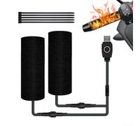 Oniissy Manopole riscaldate per moto, 5 V, 22 mm, con controllo intelligente della temperatura a tre stadi, 1 paio (riscaldamento della maniglia USB)