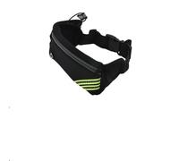 Oniissy Marsupio da corsa per idratazione, con borracce da 283,5 g, cinghia elastica regolabile in vita per fitness e sport, portaoggetti in rete espandibile per telefoni e chiavi (nero)