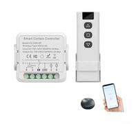 Oniissy Mini modulo interruttore intelligente per tapparelle, interruttore wireless RF WiFi per tapparelle per motore per tapparelle, controllo vocale per Tuya per Smart per Zigbee (WiFi + RF)