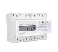 Oniissy Misuratore di potenza digitale trifase a 4 fili kWh con capacità di sovraccarico 12x, display LCD, basso consumo energetico ≤2W, per energia residenziale e commerciale