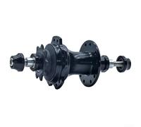 Oniissy Mozzo posteriore Ficycle 412 per cerchi a 20 fori con 4 cuscinetti e volano in acciaio 9T, mozzo in lega di alluminio O.L.D 85 mm compatibile con sistemi V-Brake e C-Brake (nero)