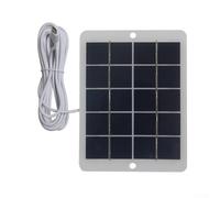 Oniissy Pannello di ricarica solare da 6 W 5 V per telecamere di sicurezza esterne con cavo da 300 cm, caricabatterie solare in polisilicio impermeabile per luci da giardino e smartphone (una porta)