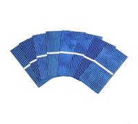 Oniissy Pannello solare in silicio policristallino, 100pcs 39x19mm mini componenti del pannello solare 0.5V 0.13W alta efficienza di conversione kit di energia solare fai da te