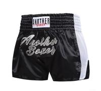 Oniissy Pantaloncini da donna per Muay Thai, combattimento, MMA, kick boxing, arti marziali, combattimento, abbigliamento unisex (M, nero)