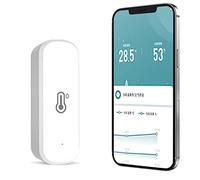 Oniissy per Tuya WiFi Termometro igrometro Termometro per ambienti interni Sensore di temperatura WiFi, termoigrometro con notifica app e archiviazione dati