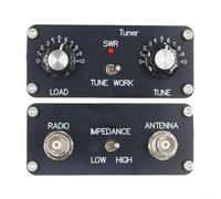 Oniissy per Z-Match QRP sintonizzatore manuale 3-28 MHz 5W High Q Alloggiamento in metallo con connettore BNC per HAM, supporta coassiali, a filo lungo e antenna a linea bilanciata,