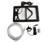 Oniissy Pompa solare per pozzi profondi e pozzi trivellati, 12 V, 5 W, pompa per ossigeno sommergibile con pannello solare da 6 W, sollevamento da 2,5 m, per laghetto, serbatoio d'acqua, serbatoio da