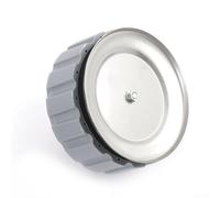 Oniissy Porta attrezzi per la costruzione di mosche, vassoio organizer per accessori per la pesca a mosca, stazione di stoccaggio in plastica con scomparto con cinghie, 13 x 9 x 9 cm, grigio