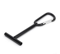 Oniissy Porta Tippet da pesca a mosca, organizer per bobine a T per leader e tippet, struttura in lega di alluminio con corda elastica, accessorio leggero per pesca a mosca,