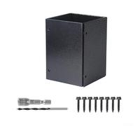 Oniissy Protezione per colonne regolabili per cassette postali e recinzioni, struttura in acciaio al carbonio, prevenzione della ruggine, quattro pezzi a forma di L, design sovrapposto, vestibilità