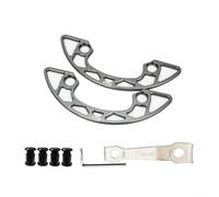 Oniissy Protezione per corona della bici 104BCD in lega di alluminio per catena da montagna per anello 30-40T pignone con viti di installazione e chiavi (grigio 30-32T)