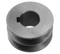 Oniissy Puleggia per cinghia trapezoidale, puleggia a doppia scanalatura di tipo A, accessorio per utensili in ghisa, puleggia di tipo A per cinghia dentata, puleggia in ghisa a doppia scanalatura di