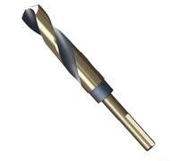 Oniissy Punta elicoidale con codolo ridotto da 12,7 mm, per acciaio inossidabile, lega di alluminio, metallo, rame, plastica, legno, codolo da 12-35 mm, angolo di rilievo di 118 gradi (19 mm)