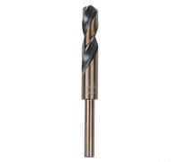 Oniissy Punta elicoidale con codolo ridotto da 12,7 mm, per acciaio inossidabile, lega di alluminio, metallo, rame, plastica, legno, codolo da 12-35 mm, angolo di rilievo di 118 gradi (16,5 mm)