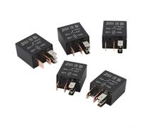 Oniissy Relè automobilistico a 5 pin 30A 12V per auto e moto, confezione da 5, nero, compatibile con Honda per Civic e, multiuso in aria condizionata,