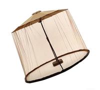 Oniissy Rete per ombrellone da esterno resistente, 300 x 230 cm, in rete di poliestere, colore marrone, per ombrelloni da giardino e strutture ombreggianti da cortile (335 x 240 cm)