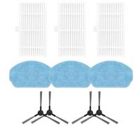 Oniissy Ricambio Aspirapolvere Panni Filtro Spazzola Laterale Mop Pad Pulizia Mop Spazzola di Pulizia Fit per Nedis WIFIVCB01 Aspirapolvere Parti