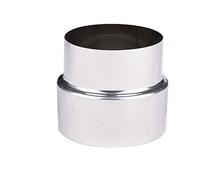 Oniissy Riduttore per tubi della stufa Ø110 mm/Ø100 mm, Riduttore per tubo del camino in acciaio inossidabile con rivestimento resistente al calore, adattatore per canna fumaria, riduzione tubo di