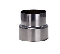 Oniissy Riduttore tubo stufa Ø60mm/Ø50mm, acciaio inossidabile rivestimento resistente al calore riduttore del tubo del camino, falegname adattatore canna fumaria