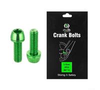 Oniissy Road For Bike Manovella Bulloni M6 x 18 mm con rondella per - Viti di fissaggio in acciaio per componenti, compatibili con bici da strada e mountain bike (verde)